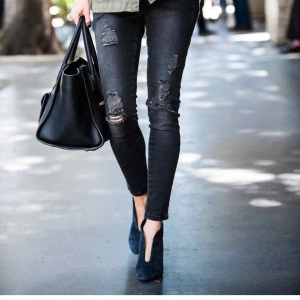 Anine Bing Irmelin boots midnight suede dark blue navy